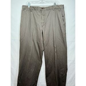 Dockers D3 Classic Khaki Pants Men 36x32 Classic Fit Brown Flat Front Waistband